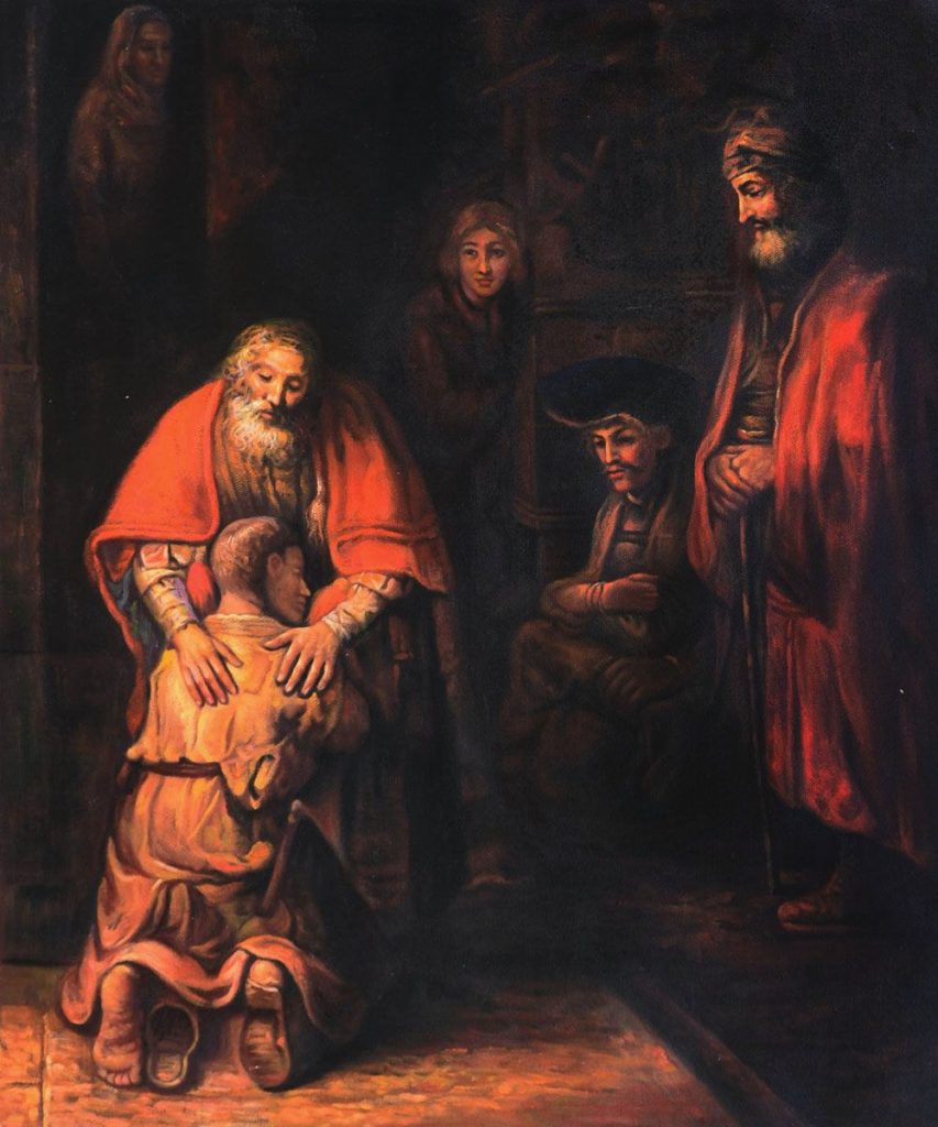 Возвращение блудного сына Картина Рембрандта Возвращение блудного сына в Эрмитаже